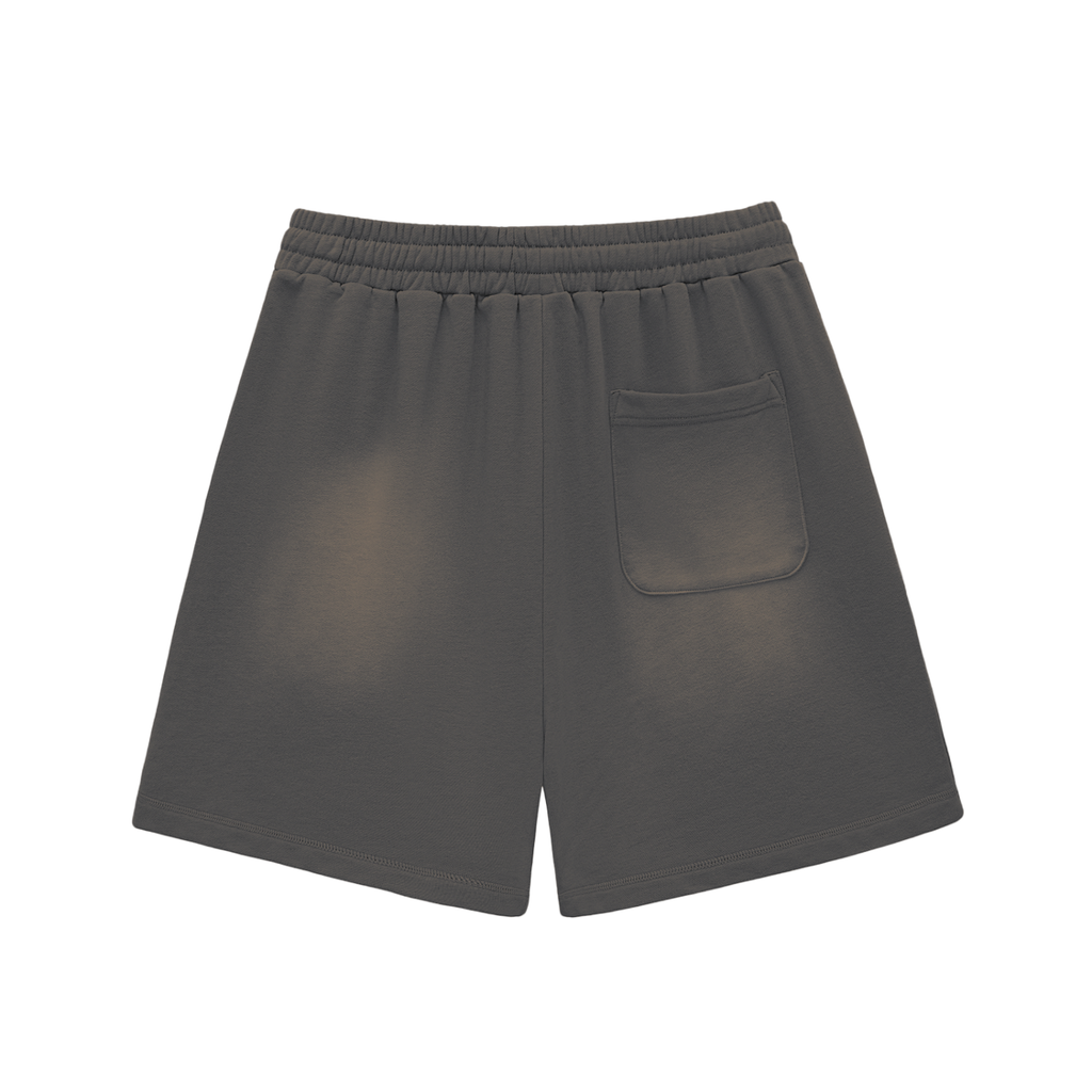Sun Faded Cotton Shorts
