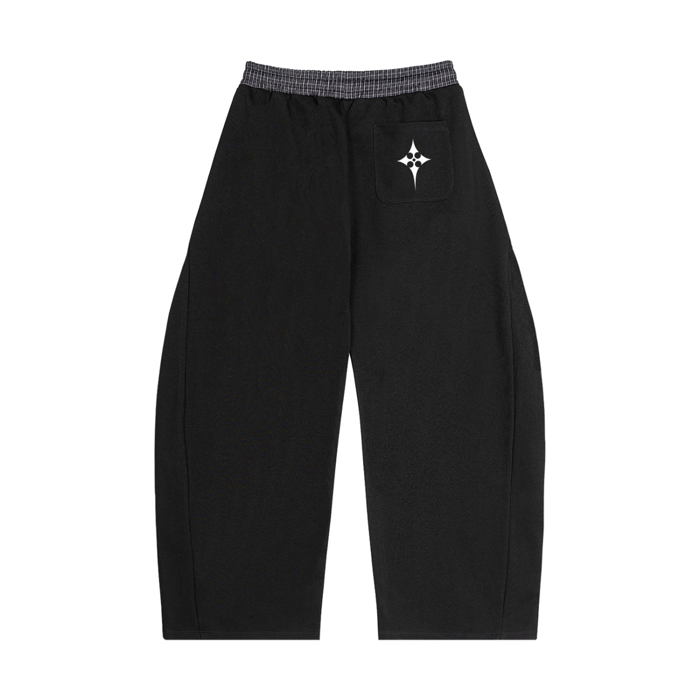 Plaid Waistband Sweatpants