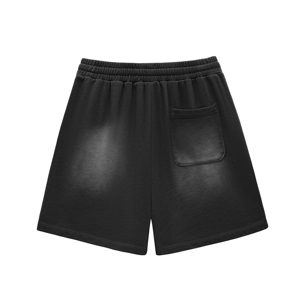 Sun Faded Cotton Shorts