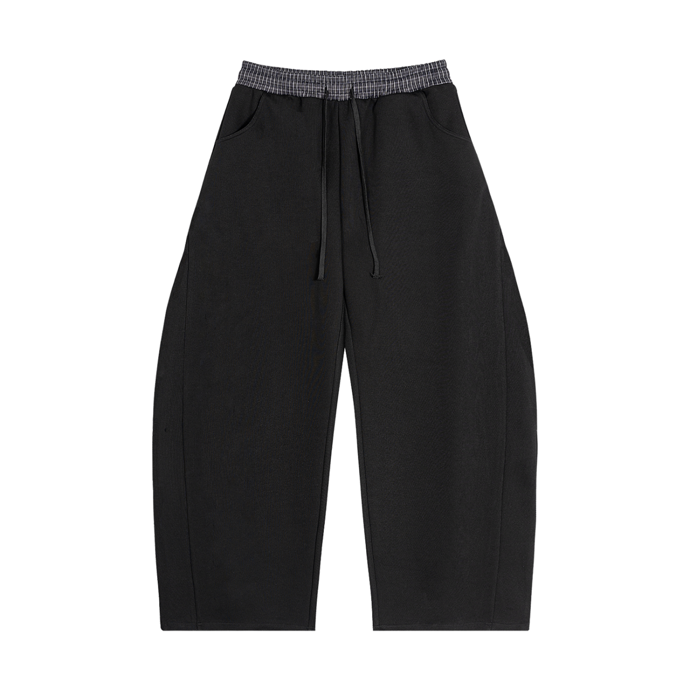 Plaid Waistband Sweatpants